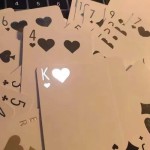 Non-toxic Laser Color Poker Cards Copper Paperboard Deck Table Games Playing Entertainment Time Killing Fun
