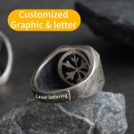 Comfortable Egyptian Pharaoh Anubis Vintage Eye Horus sterling silver rings man fashion jewelry