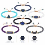 Comfortable Handmade Adjustable Bead Bracelet Women 4mm Faceted Agate Style Stones Druzy Charm Bohemian Friendship Jewelry Gift