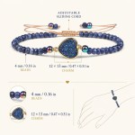 Comfortable Handmade Adjustable Bead Bracelet Women 4mm Faceted Agate Style Stones Druzy Charm Bohemian Friendship Jewelry Gift
