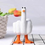 High Quality Car Garden Office Desk Decor Fun Resin Duck Home Furnishing Creative Gift Decorative Sculpture Living Spaces