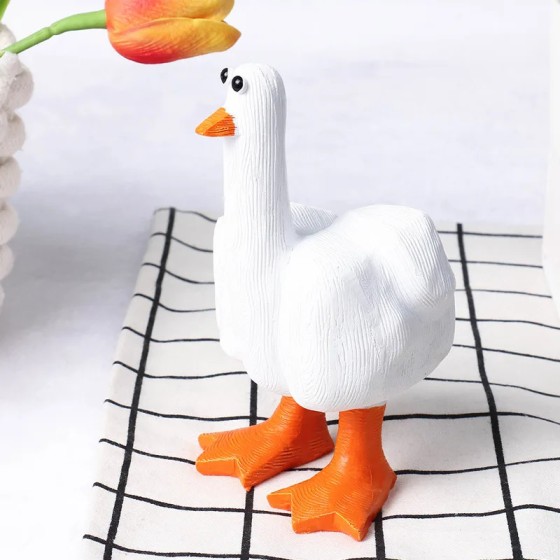 High Quality Car Garden Office Desk Decor Fun Resin Duck Home Furnishing Creative Gift Decorative Sculpture Living Spaces
