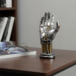 Collapsible Cyberpunk 3D Gamepad Holder Robotic Hand Storage Box Controller Phone Keys Sci-Fi Desk Organizer Cool Tech Gift
