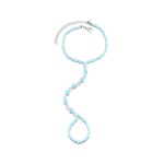 High Quality European American Style Fashionable Summer Beach Woven Rice Beads Adjustable Female Finger Ankle Chain