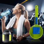 Bpa-free Durable PP Material Mess-Free Protein Powder Scoop Sliding Funnel Milk Supplements Kitchen Gadget All Occasions
