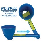 Bpa-free Durable PP Material Mess-Free Protein Powder Scoop Sliding Funnel Milk Supplements Kitchen Gadget All Occasions