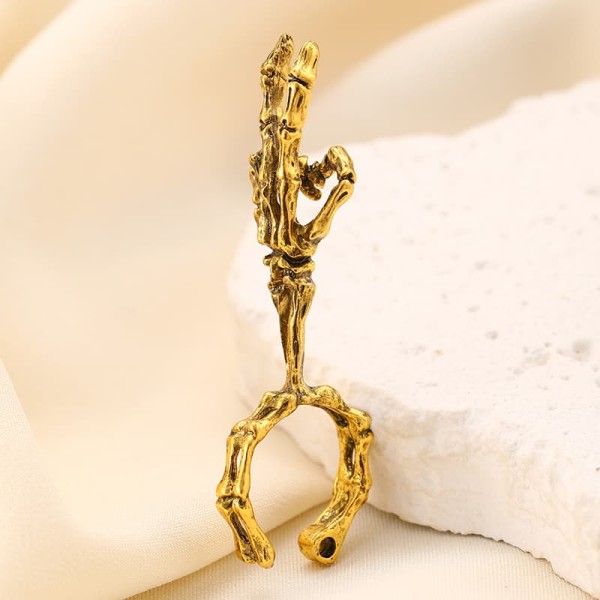 Lightweight Vintage Personality Cigarette Holder Ring Bracket Rings Men Party Jewelry