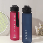 Non-slip 750ML Leak-Proof Water Bottle Straw Carry Loop BPA-Free Sport Fitness Mug