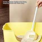 Portable Detachable Extended Cat Litter Scoop Non-Stick Plastic Sand Shovel Deepen Long Handled Poop Feces Removal