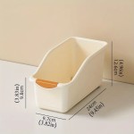 Easy To Clean Multi-Functional Storage Box Set Curved Space-Saving Design Stackable Organizer Bins Home Organization