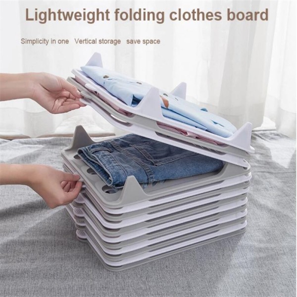Expandable Lazy Folding Clothes Board Storage Holders Organizer Shirt Folder Clothing Dividers Stackable Home Organized