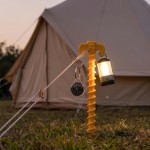 Weather Resistant 10pcs Outdoor Camping Tent Pegs Ground Nails Screw Anchor Stakes Hiking Pins Accessories