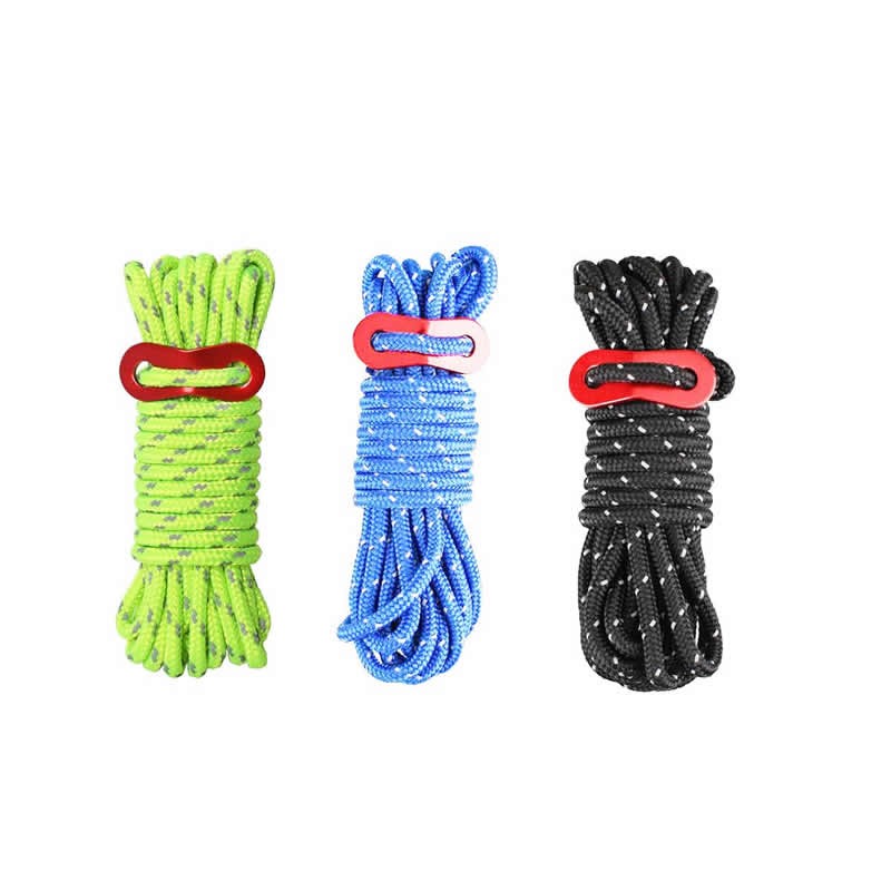 Space-saving 6mm Rock Climbing Rope Meters Outdoor Safety Rescue Grappling Lifeline Escape Descender Abseiling Fishing
