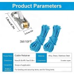 Waterproof 2Pack Retractable Rope Roller Tensioner Heavy Duty Tie Down Camping Boating Home Storage Outdoor Use