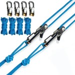 Waterproof 2Pack Retractable Rope Roller Tensioner Heavy Duty Tie Down Camping Boating Home Storage Outdoor Use