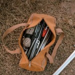 Compact Camping Tools Storage Bag Large Capacity Cylinder Tent Stake Lightweight Peg Ground Nail Holder Outdoor