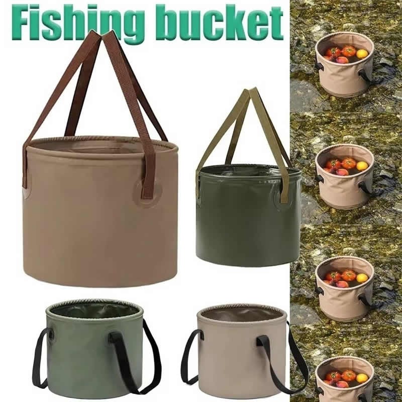 Durable Portable Multifunctional Outdoor Bucket Collapsible Carrying Travel Camping