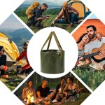 Durable Portable Multifunctional Outdoor Bucket Collapsible Carrying Travel Camping