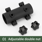 Stackable 1Pcs Outdoor Camping Adjustable Canopy Pole Holder Large Diameter Bracket Tent Accessories Strut Fixing Tube Base