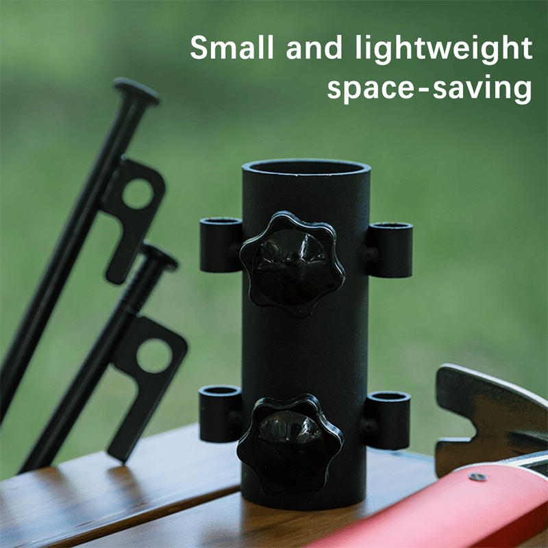 Stackable 1Pcs Outdoor Camping Adjustable Canopy Pole Holder Large Diameter Bracket Tent Accessories Strut Fixing Tube Base