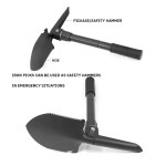 Multi-functional Engineer Shovel Military Outdoor Multifunctional Folding Vehicle Camping Fishing Pickaxe