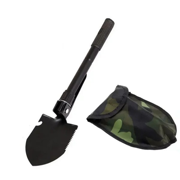 Multi-functional Engineer Shovel Military Outdoor Multifunctional Folding Vehicle Camping Fishing Pickaxe