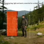 Quick Dry Portable Emergency Survival Sleeping Bag Camping Waterproof Windproof Bivy Sack Outdoor Hiking Mylar Blanket Kit