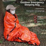 Quick Dry Portable Emergency Survival Sleeping Bag Camping Waterproof Windproof Bivy Sack Outdoor Hiking Mylar Blanket Kit