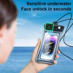 Space-saving Floating Waterproof Phone Case full View Swimming Bag Underwater Snow Rainforest Transparent Dry cover