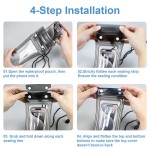 Space-saving Floating Waterproof Phone Case full View Swimming Bag Underwater Snow Rainforest Transparent Dry cover