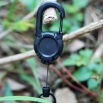 Foldable Steel Wire Tactical Automatic Retractable Buckle Rope Camping Supplies Anti-theft Elastic Keychain Carabiner