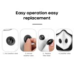 Universal Fit Winter Cycling Anti-Fog Activated Carbon Mask Dustproof Windproof Warm Bicycle Mountain Bike Air Valve Dust