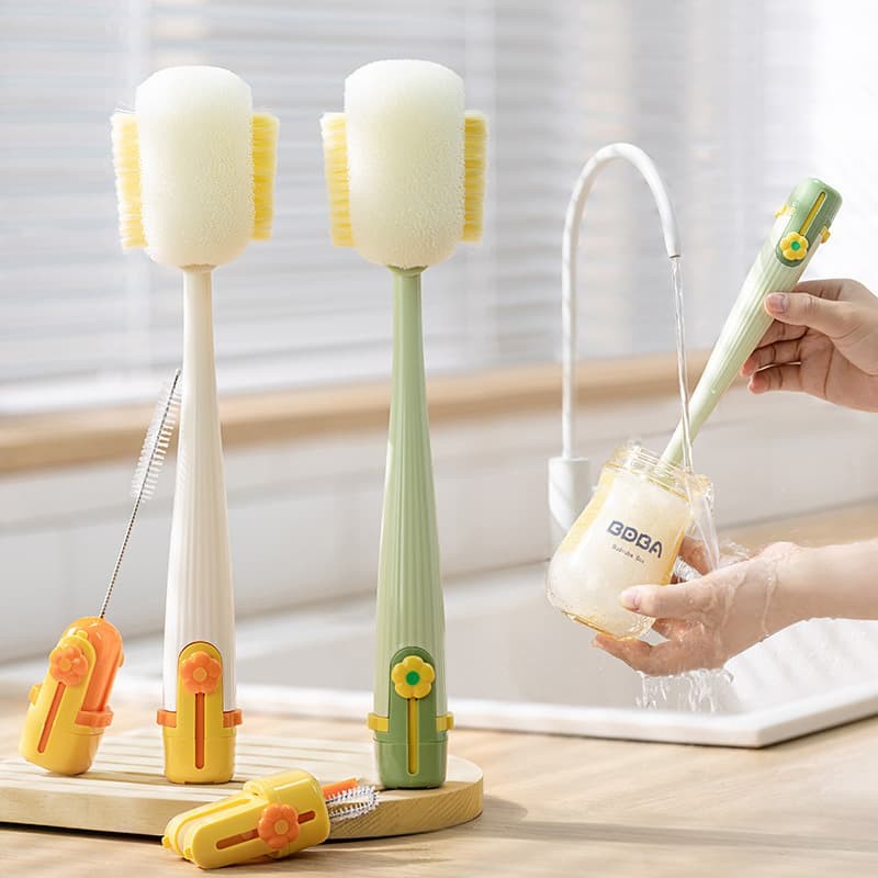 Rust-resistant Multifunctional Cleaning Brush Tiny Bottle Cup Lid Detail Straw Cleaner Tools Household Kitchen