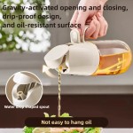 Lightweight 2in1 Oil Spray Bottle 500ml High Borosilicate Glass Cooking Dispensers Olive Sprayer Mister Air Fryer Salad Baking