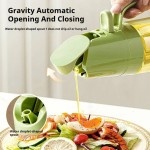Lightweight 2in1 Oil Spray Bottle 500ml High Borosilicate Glass Cooking Dispensers Olive Sprayer Mister Air Fryer Salad Baking