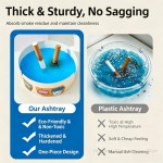 Heavy Duty 25Pcs Box Disposable Paper Cigarette Ashtrays Water-Activated Extinguishing Sand No Clean Ashtray Home Office Hotel Car