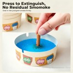 Heavy Duty 25Pcs Box Disposable Paper Cigarette Ashtrays Water-Activated Extinguishing Sand No Clean Ashtray Home Office Hotel Car