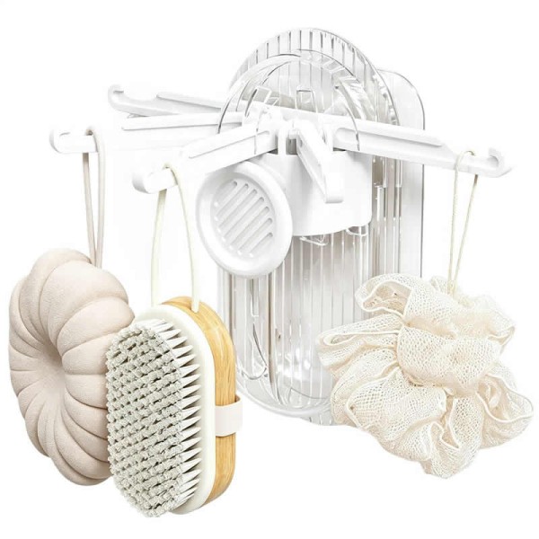 Compact Five-Claw Adhesive Hook Pieces Kitchen Utensils Hanger Wall Hanging Holder Storage Rack Pot Towel Spatula Peeler Cabinet
