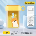 Easy To Clean Double Layer Portable Soap Case Dry Wet Separation Waterproof Travel Box Detachable Lid Leakproof Container
