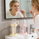 Natural Drainage Design Holder Travel Toiletry Set Mouthwash Cup Toothbrush Station Organizer Toothpaste Storage Bathroom