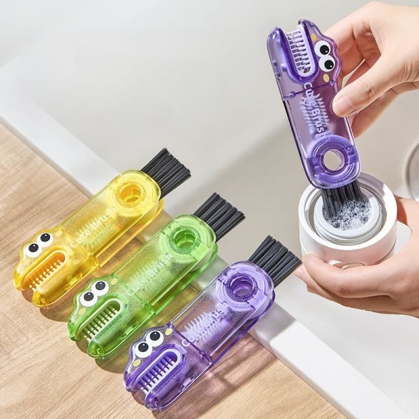 Durable Multifunctional Cleaning Brush Tiny Bottle Cup Lid Detail Straw Cleaner Tools Household Kitchen