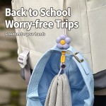 Washable Flower Hat Clip-On Bag Hanging Travel Portable Backpack Glove Anti-Loss Attachment Durable Stylish Multi-Functional Clip