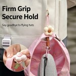 Washable Flower Hat Clip-On Bag Hanging Travel Portable Backpack Glove Anti-Loss Attachment Durable Stylish Multi-Functional Clip