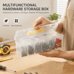 Washable 7-in-1 Portable Hardware Storage Box Detachable Small Bins Multifunctional Organizer Screws Nuts Household Parts