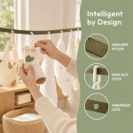 Durable Windproof Outdoor Clothesline Clips Non-Slip Multifunctional Travel Laundry Drying Line Space-saving Adjustable