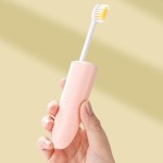 Smudge-proof 2-IN-1 Travel Toothbrush Set PortableSoft Bristled Mini Toothpaste Tube Storage Box Deep Cleaning Oral Care Easy Carry