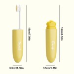 Smudge-proof 2-IN-1 Travel Toothbrush Set PortableSoft Bristled Mini Toothpaste Tube Storage Box Deep Cleaning Oral Care Easy Carry