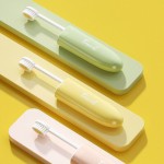 Smudge-proof 2-IN-1 Travel Toothbrush Set PortableSoft Bristled Mini Toothpaste Tube Storage Box Deep Cleaning Oral Care Easy Carry