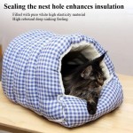 Waterproof Foldable Winter Pet Sleep Bed Bag Cats Dogs Thickened Semi-Enclosed Design Soft Indoor Christmas Warm autumn