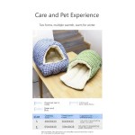 Waterproof Foldable Winter Pet Sleep Bed Bag Cats Dogs Thickened Semi-Enclosed Design Soft Indoor Christmas Warm autumn